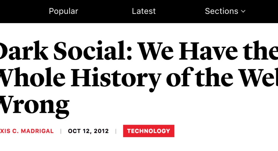dark social history