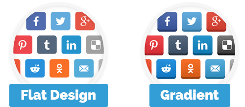 design sharing buttons
