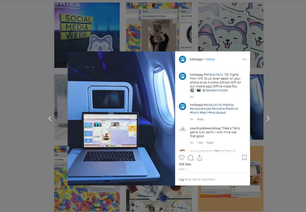 trello instagram strategy example